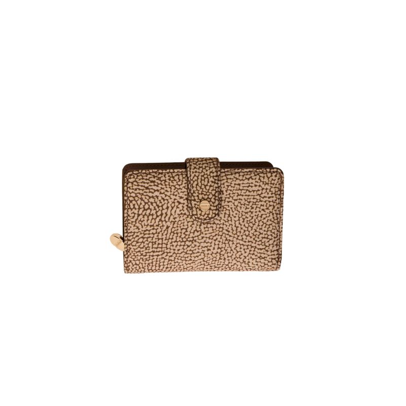 BORBONESE - Classica Portafoglio Small - Beige/Marrone BORBONESE - Classica Portafoglio Small - Beige/Marrone