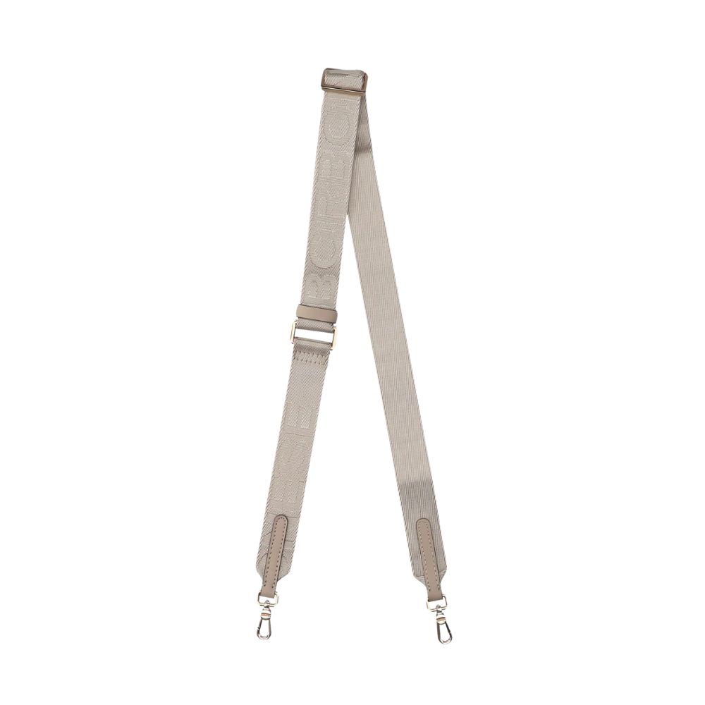 BORBONESE - Tracolla nastro logato - Sand