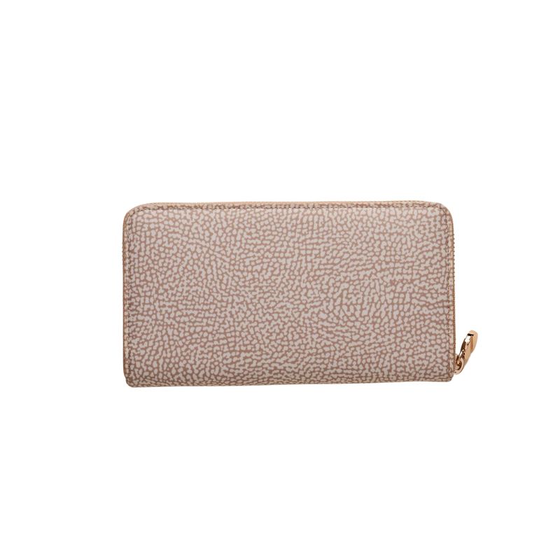 BORBONESE - Classica Portafoglio Zip Around Nylon Large - Sand