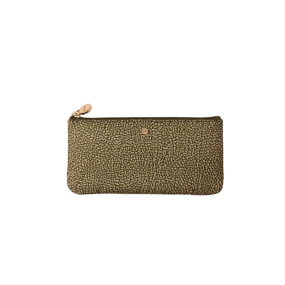 BORBONESE - Classica Bustina Portadocumenti Nylon Op - Olive
