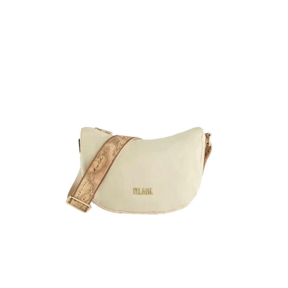 ALVIERO MARTINI - Breeze Nylon tracolla a mezzaluna grande - Champagne