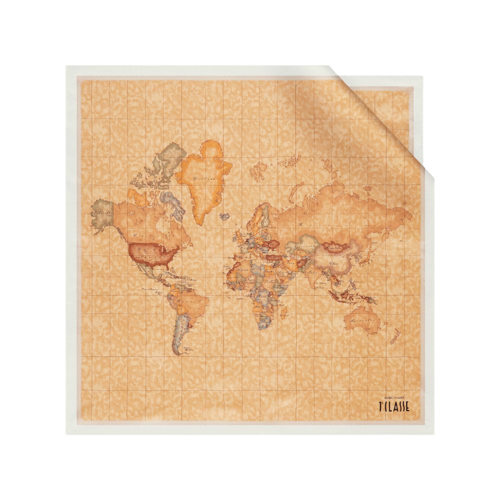 ALVIERO MARTINI - Foulard Geo Classic 70x70 - Ivory