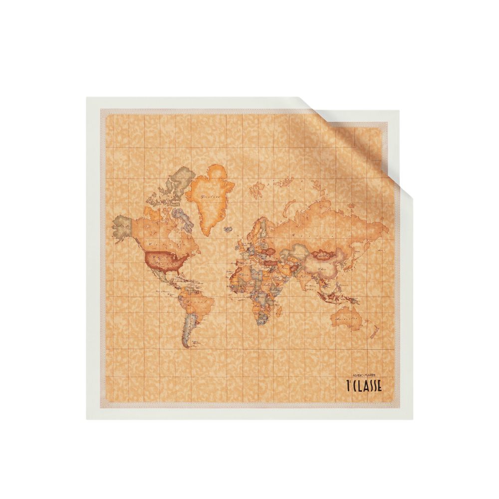ALVIERO MARTINI - Foulard Geo Classic 50x50 - Ivory