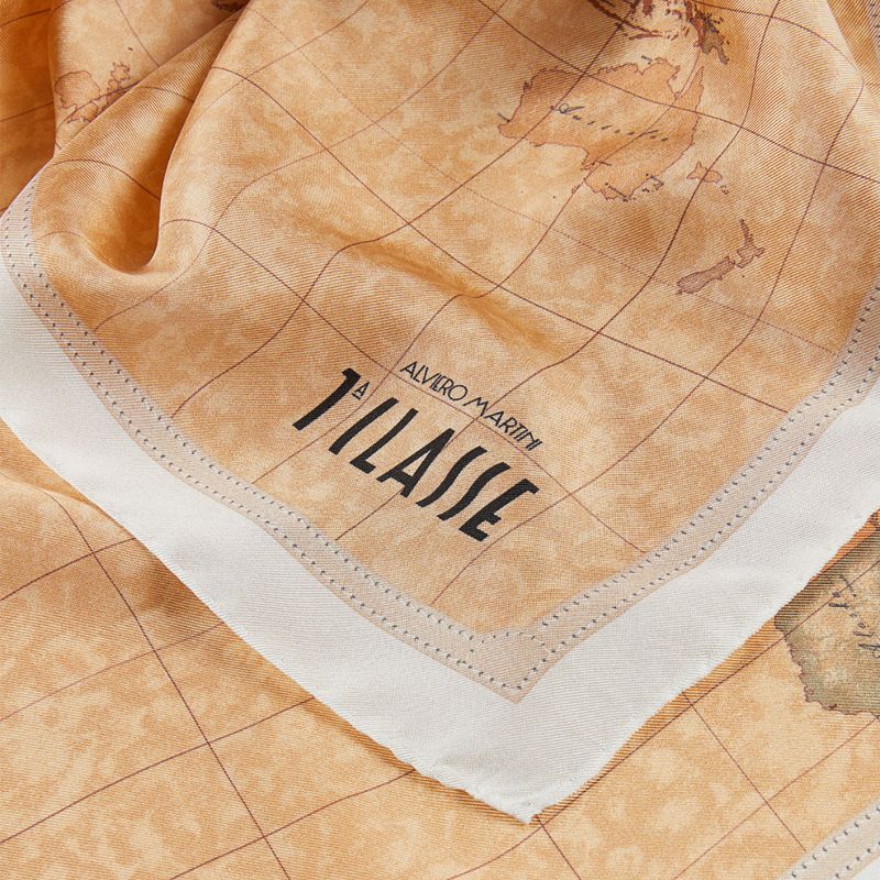 ALVIERO MARTINI - Foulard Geo Classic 50x50 - Ivory