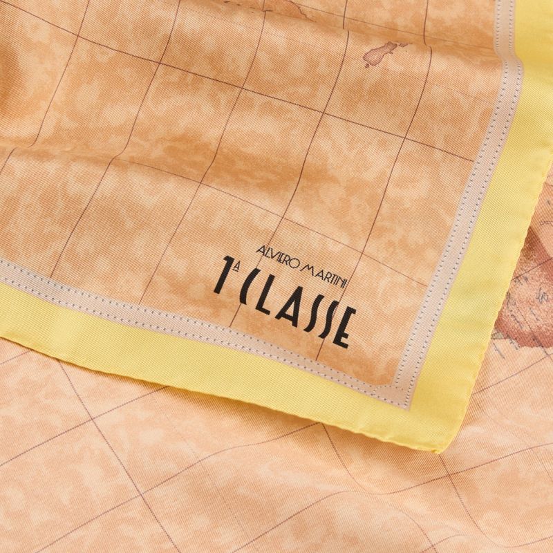 ALVIERO MARTINI - Foulard Geo Classic 70x70 - Pastel Yellow