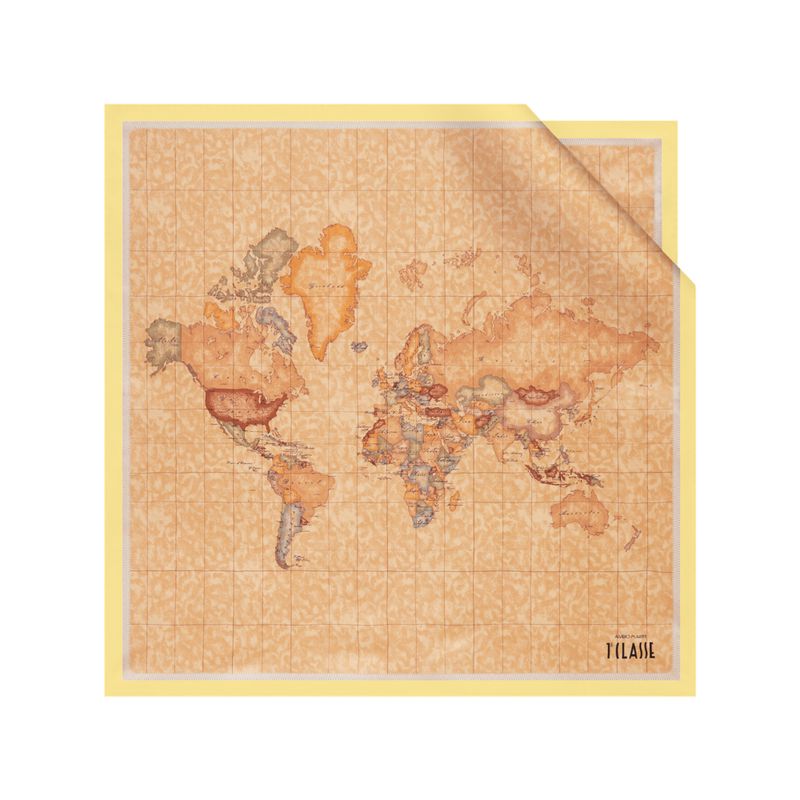 ALVIERO MARTINI - Foulard Geo Classic 70x70 - Pastel Yellow