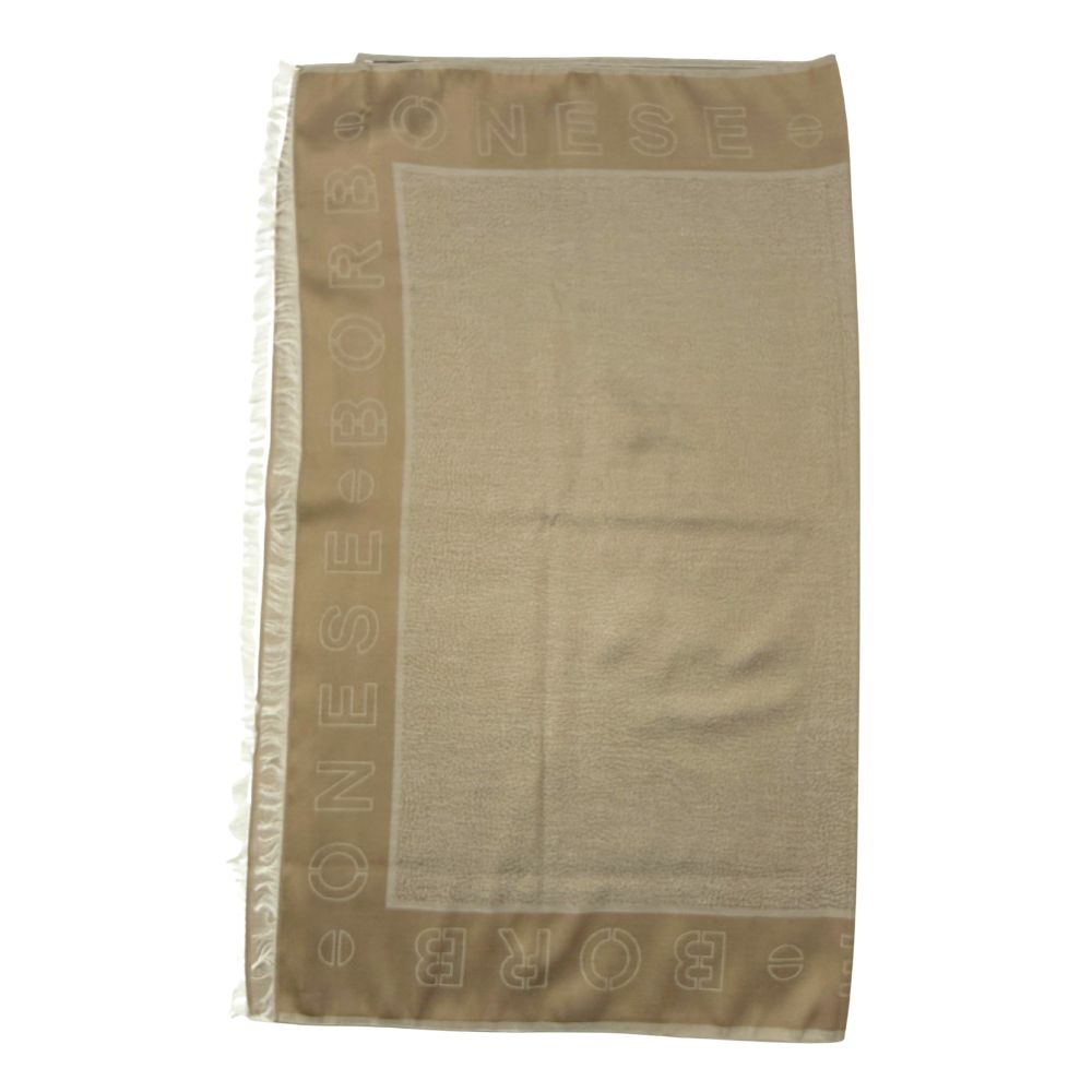 BORBONESE - Stola Op Logo outline 80x180 - Mandorla BORBONESE - Stola Op Logo outline 80x180 - Mandorla