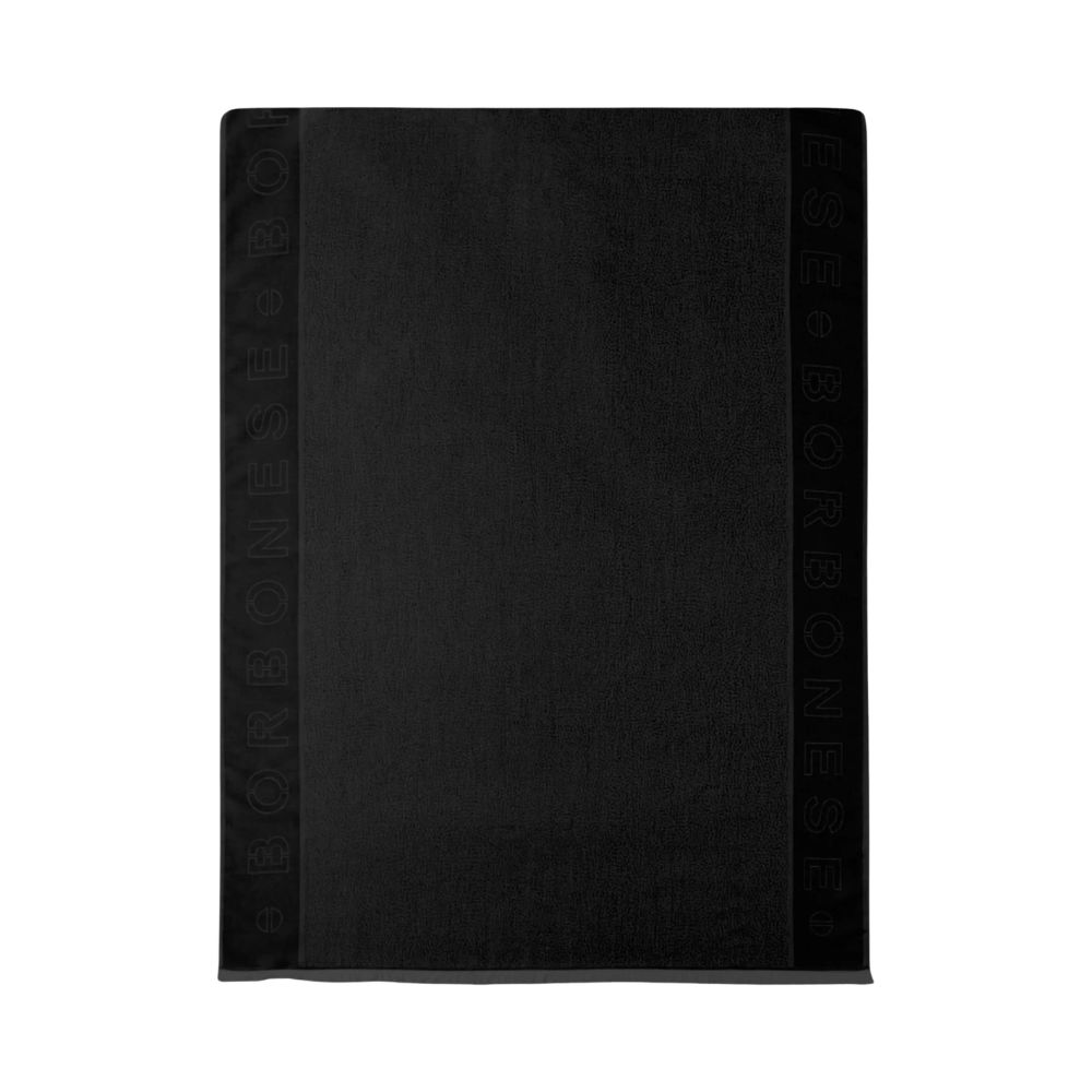 BORBONESE - Stola Op Logo outline 80x180 - Nero BORBONESE - Stola Op Logo outline 80x180 - Nero