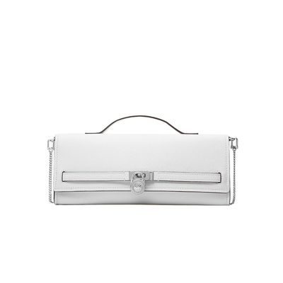 MICHAEL KORS - Hamilton Modern MD Clutch - Optic White