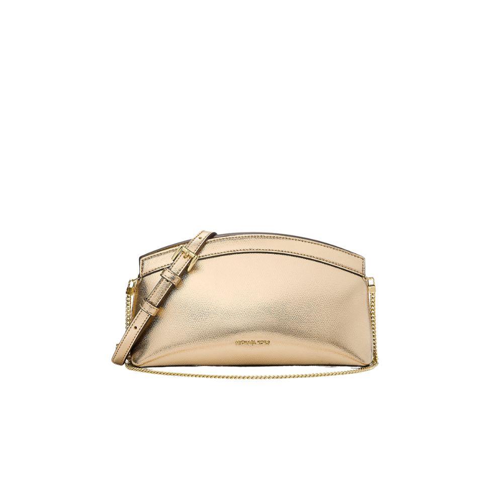 MICHAEL KORS - Athena Small Clutch Crossbody - Pale Gold MICHAEL KORS - Athena Small Clutch Crossbody - Pale Gold