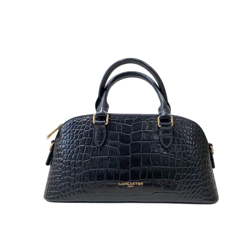 LANCASTER - (borsa di seconda mano) Bauletto con tracolla stampa cocco - Noir LANCASTER - (borsa di seconda mano) Bauletto con tracolla stampa cocco - Noir