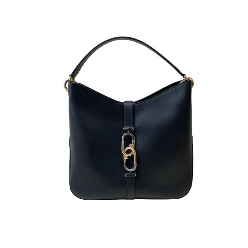 FURLA - (borsa di seconda mano) Sirena spalla + tracolla - Nero FURLA - (borsa di seconda mano) Sirena spalla + tracolla - Nero