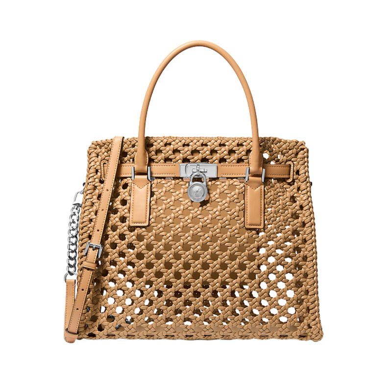 MICHAEL KORS - Hamilton Moderne grande intrecciata a mano  - Peanut