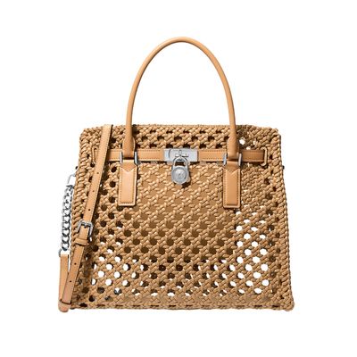 MICHAEL KORS - Hamilton Moderne grande intrecciata a mano  - Peanut