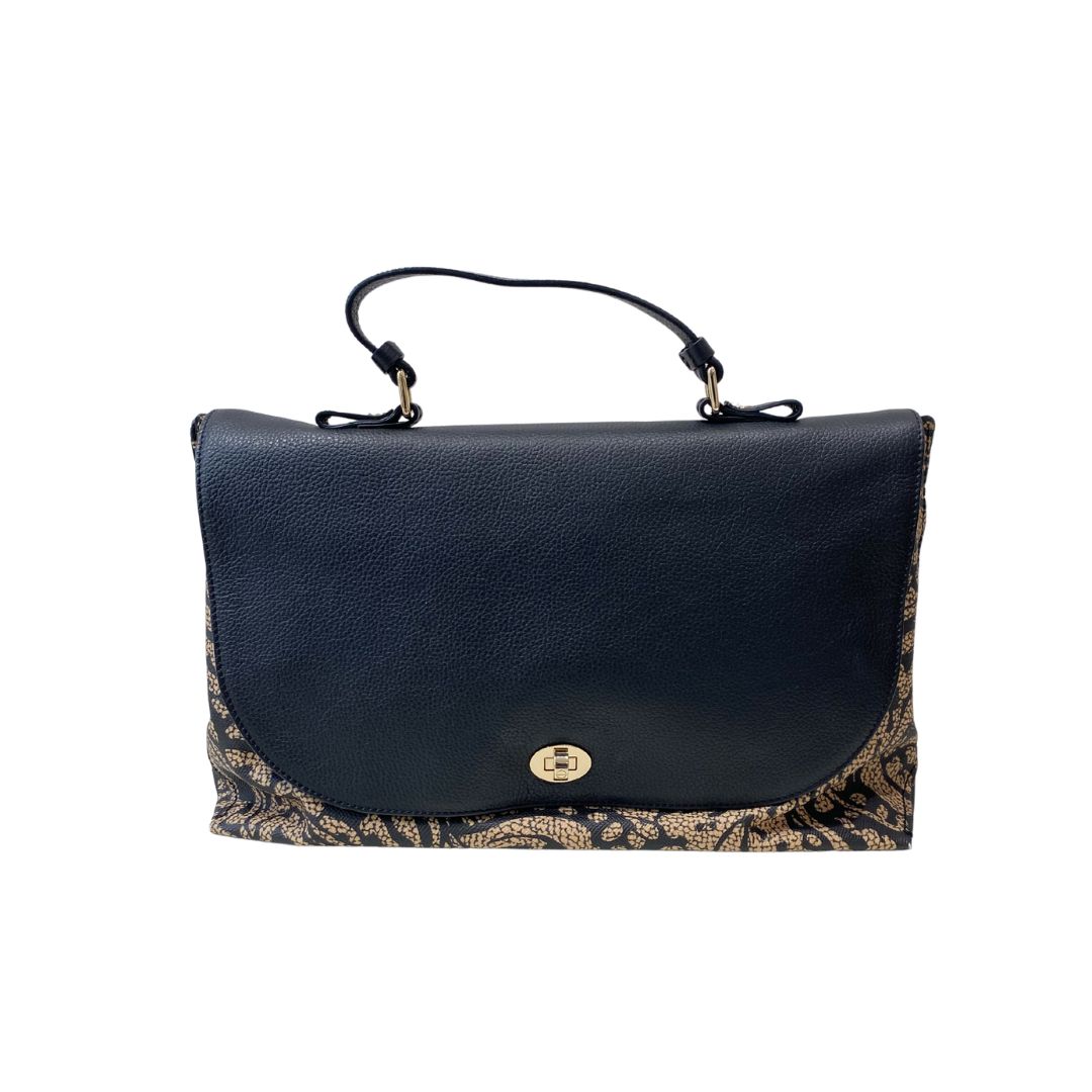 BORBONESE - (borsa di seconda mano) Borsa mano + tracolla OP Paisley