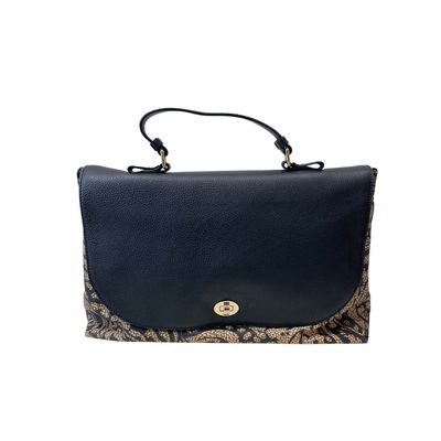 BORBONESE - (borsa di seconda mano) Borsa mano + tracolla OP Paisley BORBONESE - (borsa di seconda mano) Borsa mano + tracolla OP Paisley