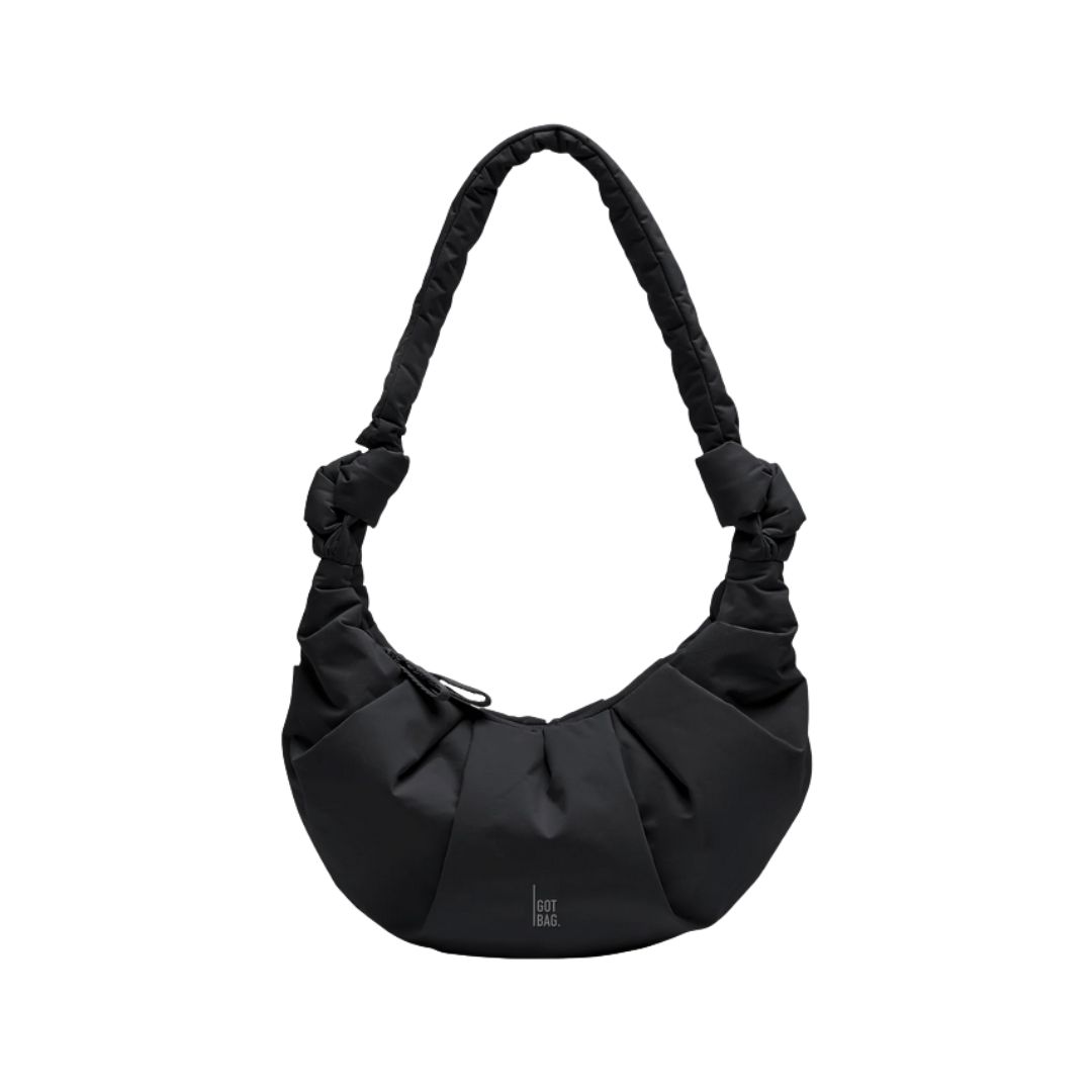 GOT-BAG - PLEAT MOON BAG SMALL - Black