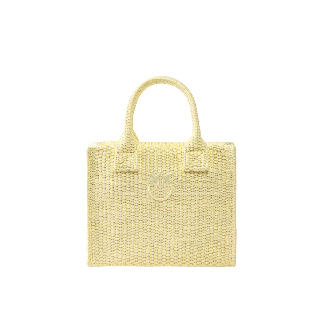 PINKO - BEACH SHOPPER MINI RAFIA - Beige