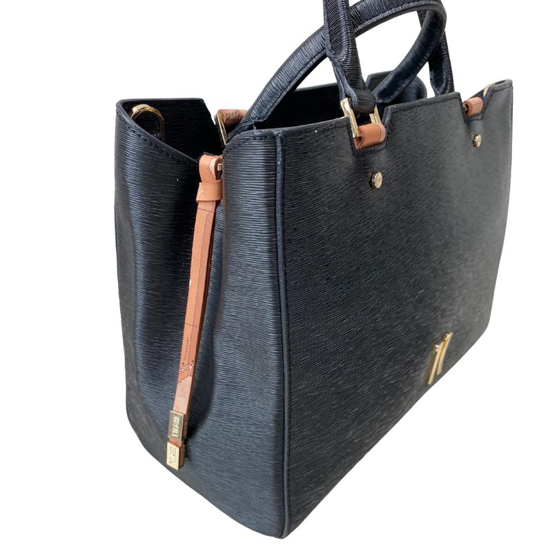 ALVIERO MARTINI - (borsa di seconda mano) Borsa a mano + tracolla - Nero