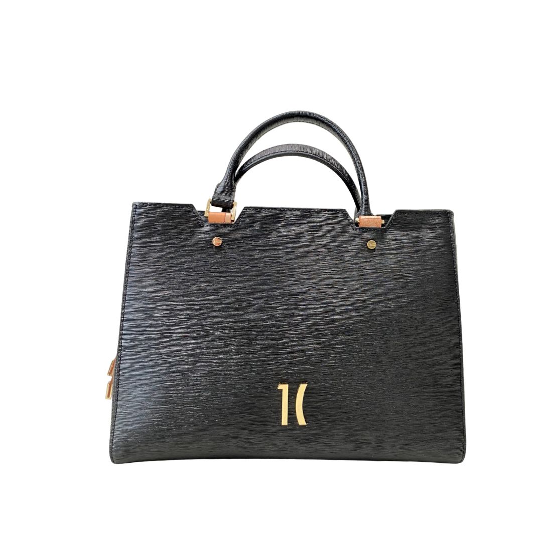 ALVIERO MARTINI - (borsa di seconda mano) Borsa a mano + tracolla - Nero