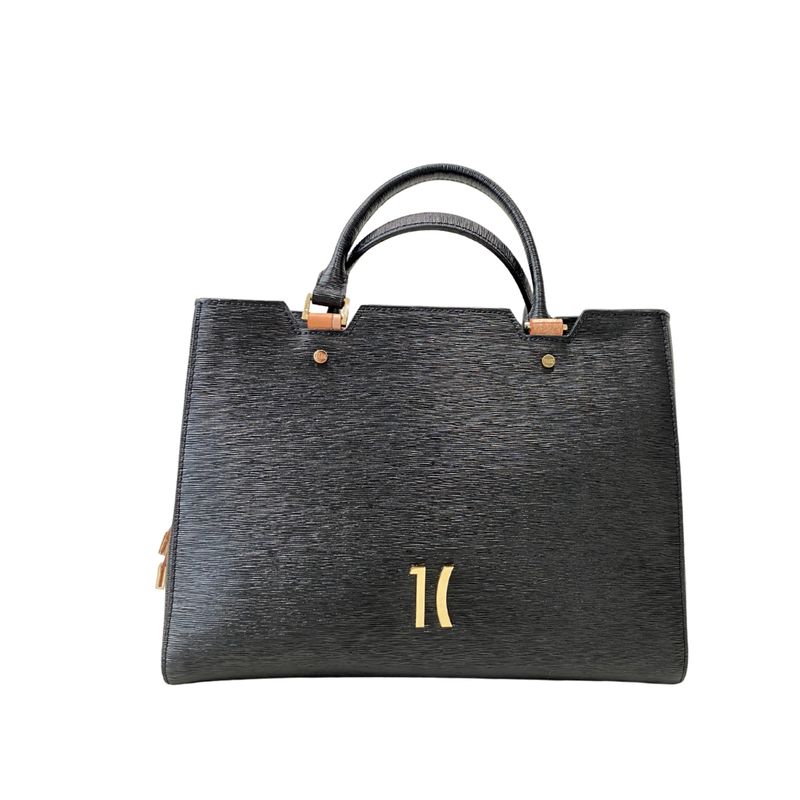 ALVIERO MARTINI - (borsa di seconda mano) Borsa a mano + tracolla - Nero