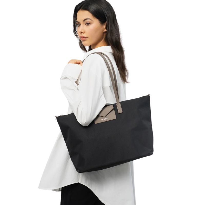 LANCASTER - Smart KBA Shopping grande - Noir Taupe