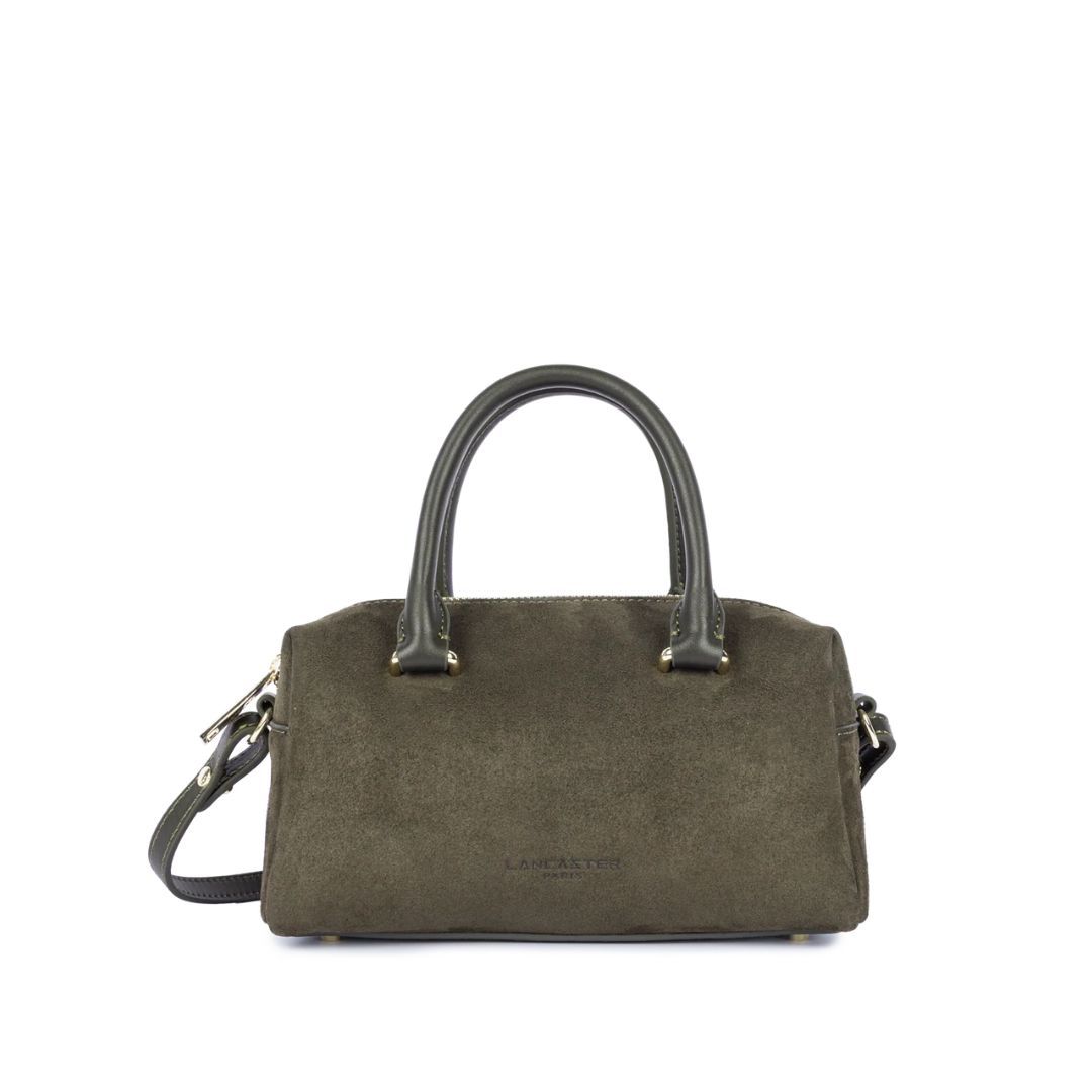 LANCASTER - Borsa suede cube- Kaki