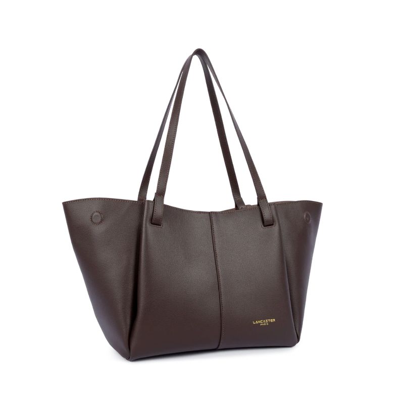 LANCASTER - Shopper media a spalla – Sierra Haus -Marron Fonce