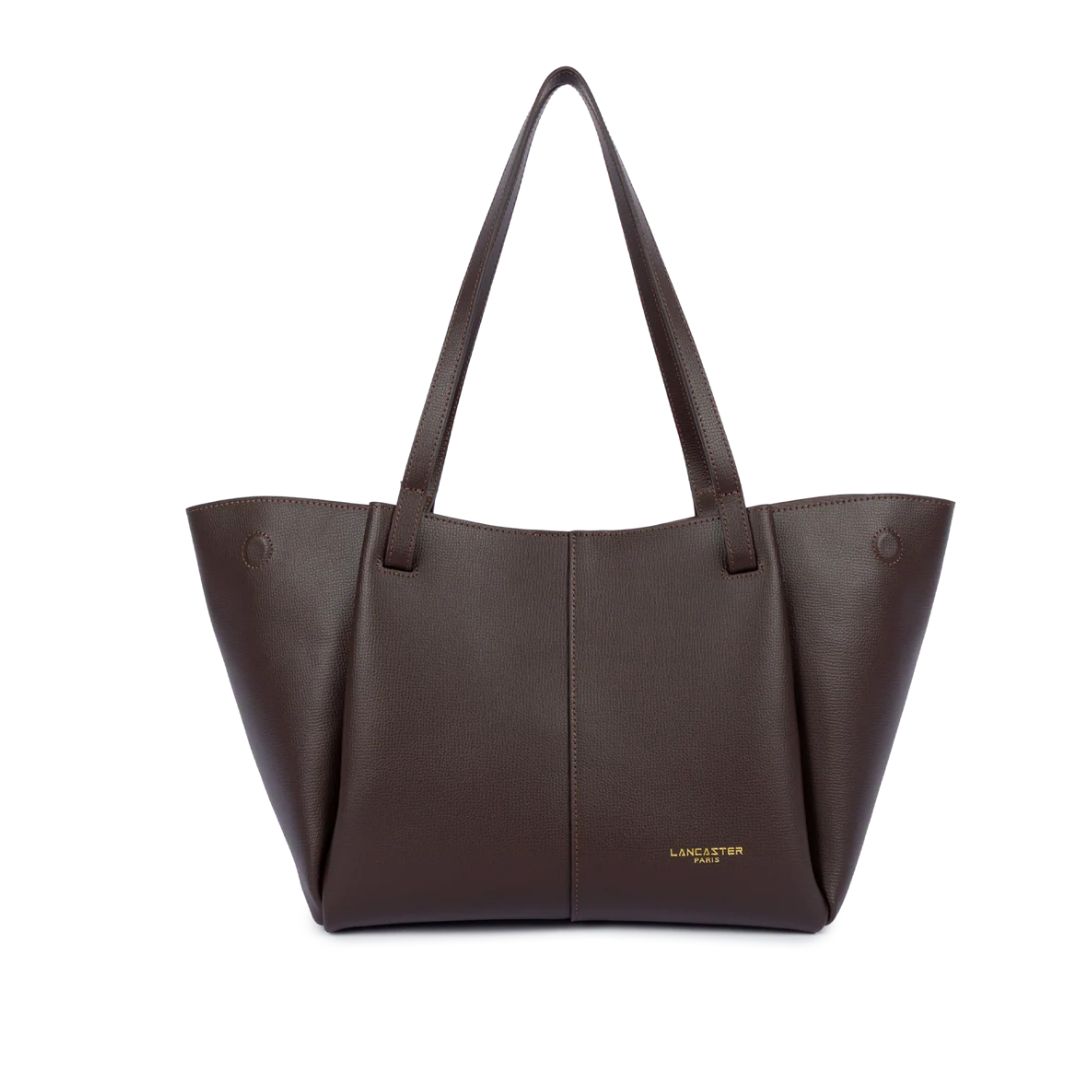 LANCASTER - Shopper media a spalla – Sierra Haus -Marron Fonce LANCASTER - Shopper media a spalla – Sierra Haus -Marron Fonce