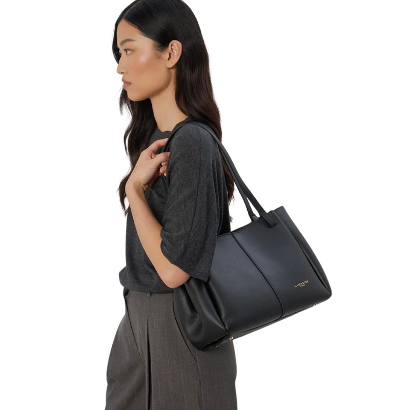 LANCASTER - Shopper media a spalla – Sierra Haus - Noir