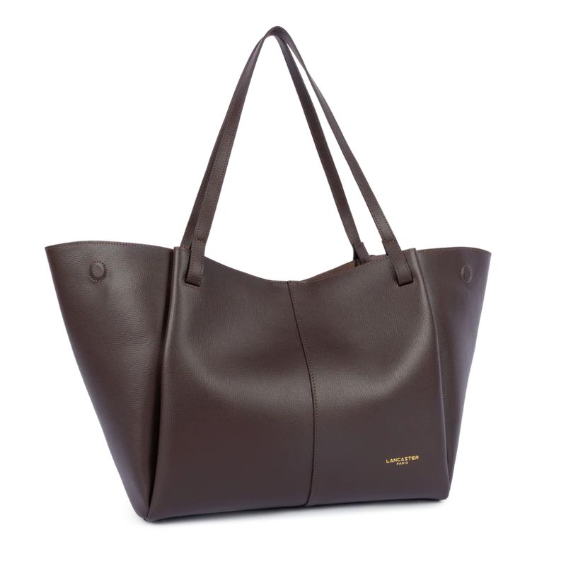 LANCASTER - Shopper grande a spalla – Sierra Haus - Marron Fonce
