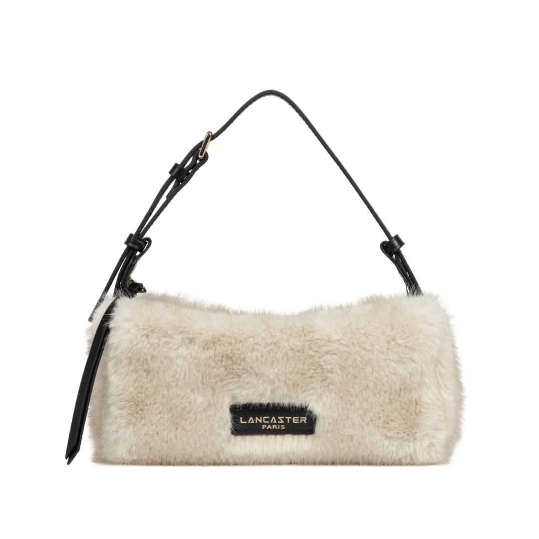 LANCASTER - Moumoute bauletto rettangolare - Ecru Noir