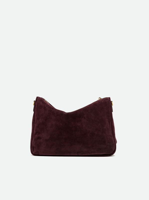 GIANNI CHIARINI - Nora Pouch grande scamosciata - Amarone