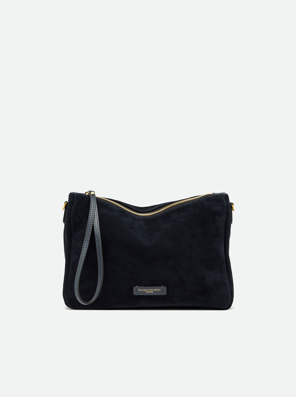 GIANNI CHIARINI - Nora Pouch grande scamosciata - Notturno