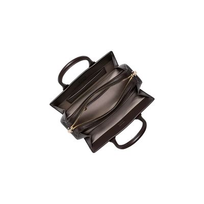 MICHAEL KORS - Laila bauletto logo sfumato con tracolla - Chocolate