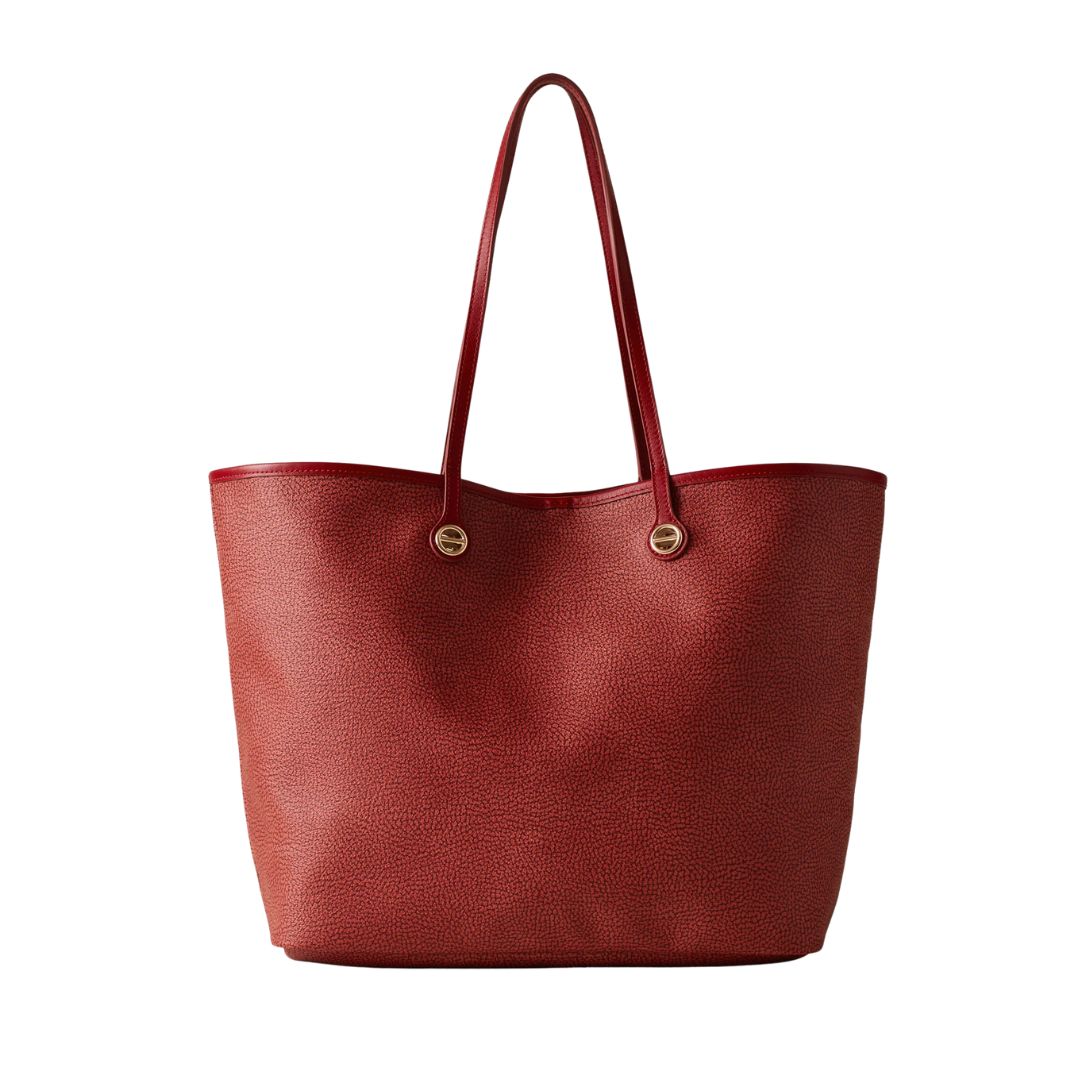 BORBONESE - Flight Borsa Shopping L - Cremisi