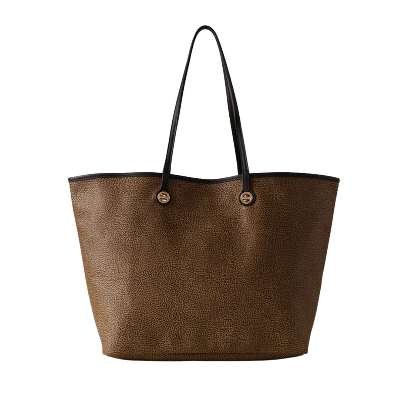 BORBONESE - Flight Borsa Shopping L - Op naturale/nero BORBONESE - Flight Borsa Shopping L - Op naturale/nero