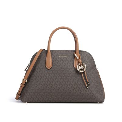 MICHAEL KORS - FREDDIE BORSA A MANO + TRACOLLA - Brown/Acorn