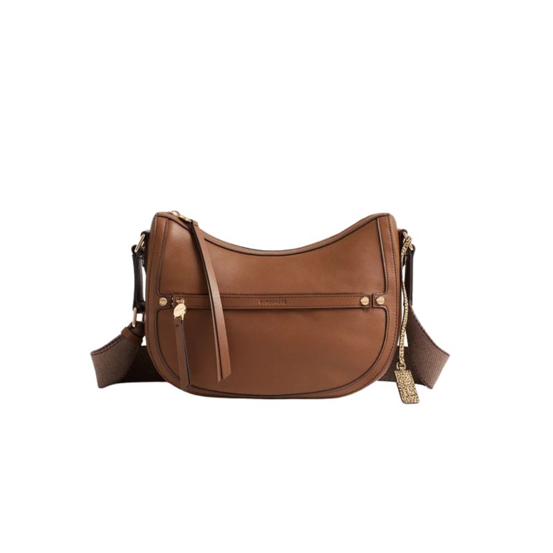 BORBONESE - Luna Bag Small in pelle - Corteccia