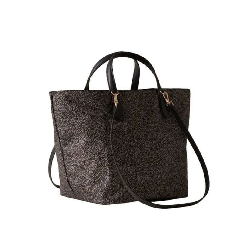 BORBONESE - Escape borsa shopping medium - Catrame