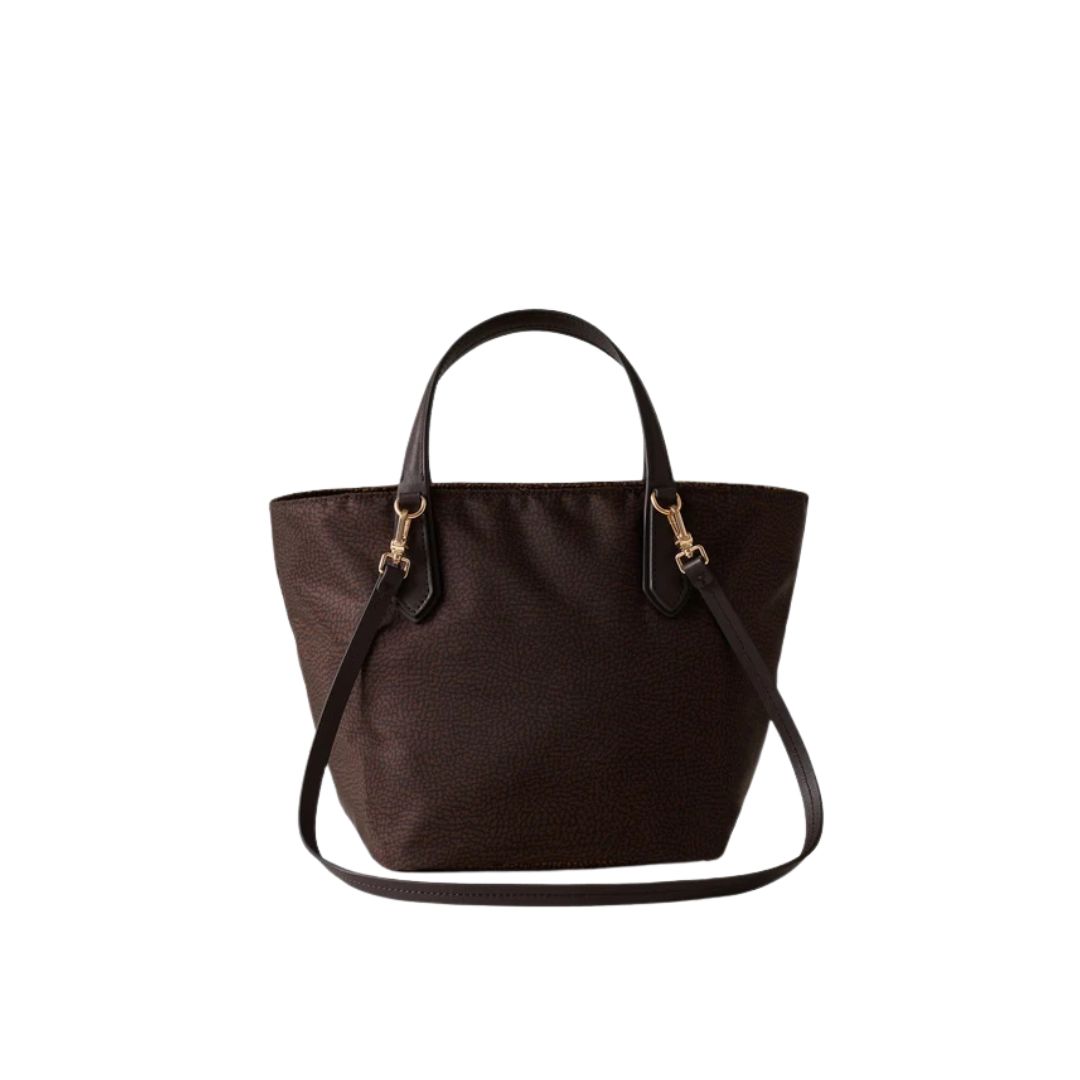 BORBONESE - Escape borsa shopping small - Cioccolato