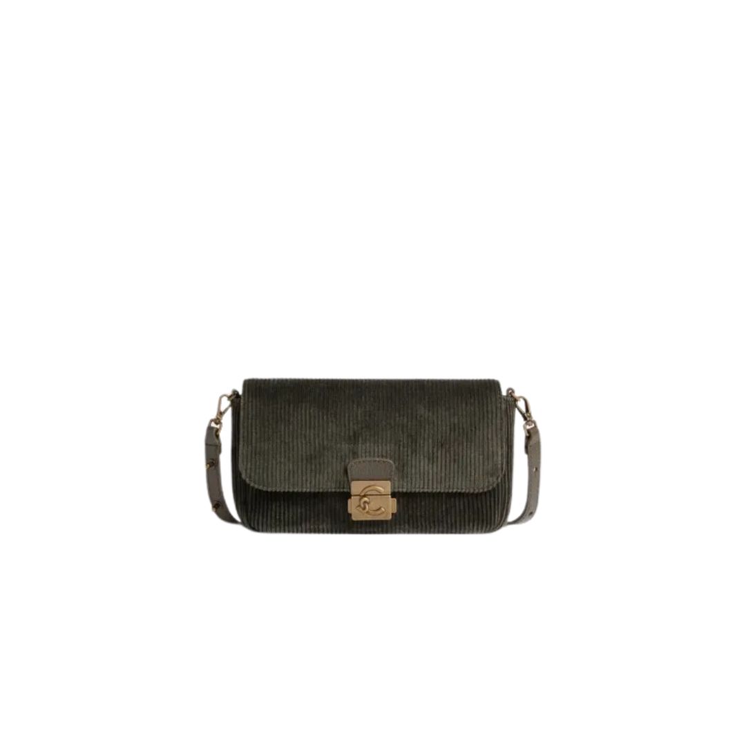 COCCINELLE - C-ME LOCK Mini costine - Fango