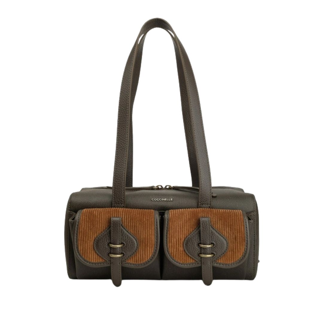 COCCINELLE - Mavery Bauletto - Fango/Cognac