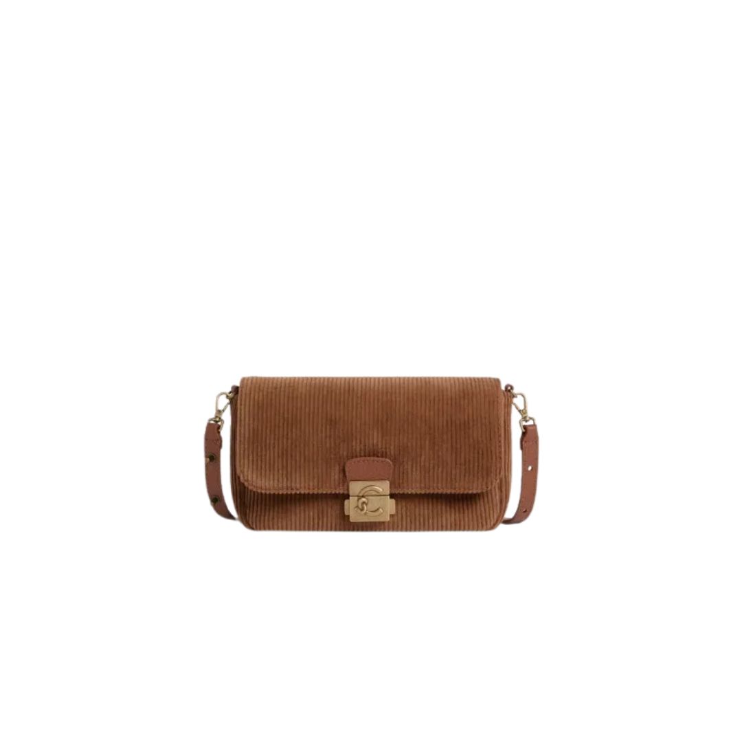 COCCINELLE - C-ME LOCK Mini costine - Cognac COCCINELLE - C-ME LOCK Mini costine - Cognac