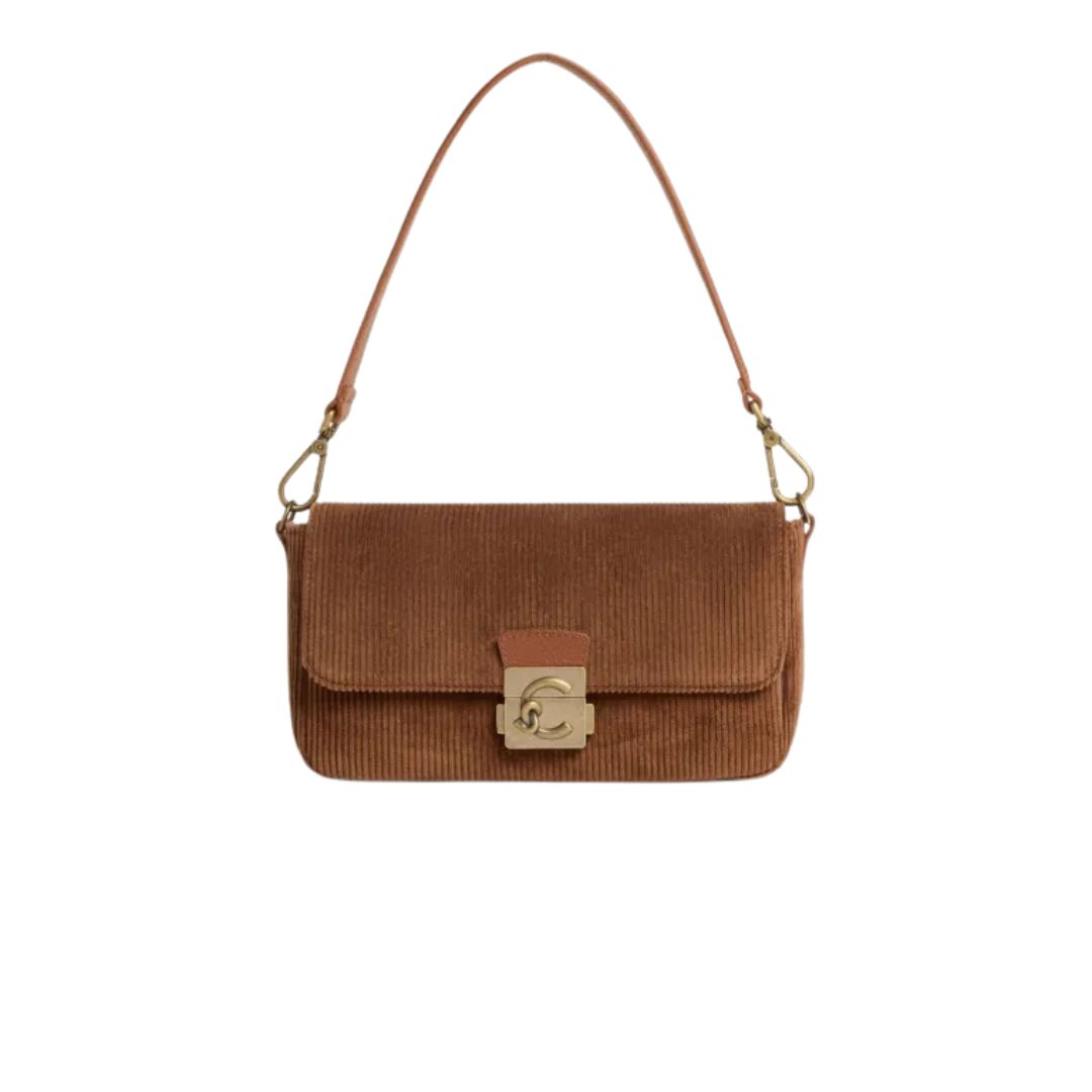 COCCINELLE - C-ME LOCK Media costine - Cognac