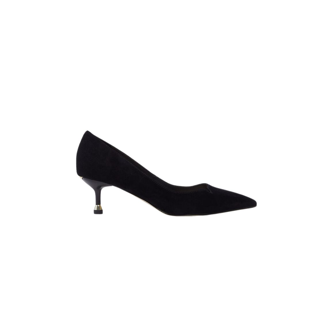 Liu Jo - Décolleté in camoscio con tacco basso - Nero
