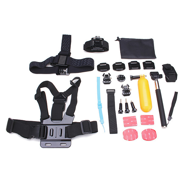Go pro tilleggsutstyr, 23 deler