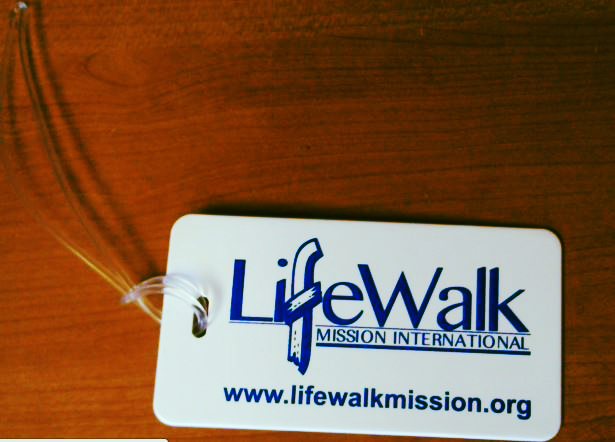 LifeWalk Mission International Luggage Tag