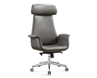 (Sale Item) Ofix Premium-5 High Back PU Chair (Grey) (Sale Item) Ofix Premium-5 High Back PU Chair (Grey)