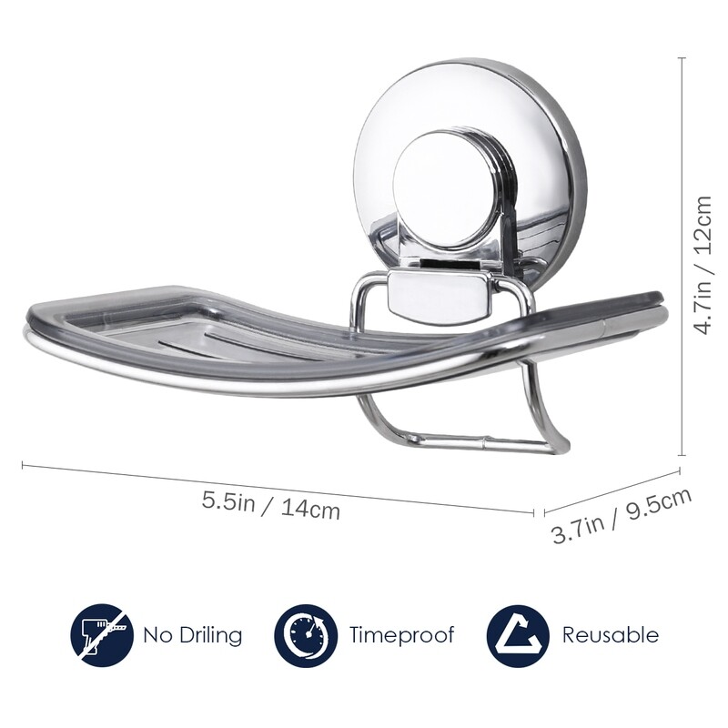 MYKE Suction Cup Soap Holder Clear
